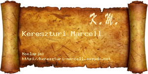 Kereszturi Marcell névjegykártya