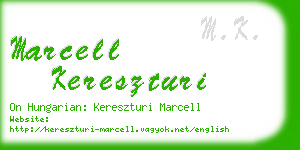 marcell kereszturi business card